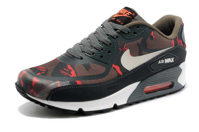 Nike Air Max 90 Chaussures Hommes pre TAPE Carbon Gris Orange (2)